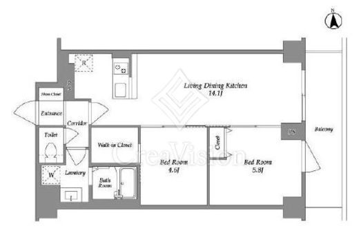 KDXレジデンス上板橋　804号室　間取り