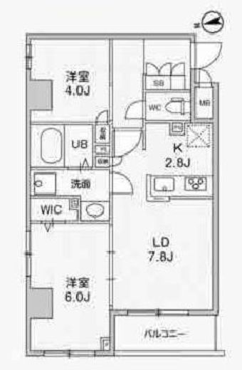 アリビス中野　201号室　間取り