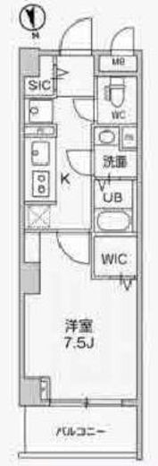 アリビス中野　304号室　間取り