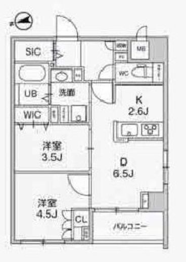 アリビス中野　402号室　間取り