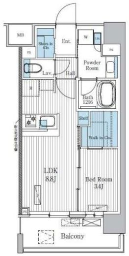 Terra蚕糸の森　305号室　間取り