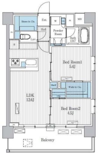 Terra蚕糸の森　310号室　間取り