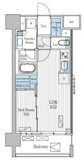 Terra蚕糸の森　802号室　間取り