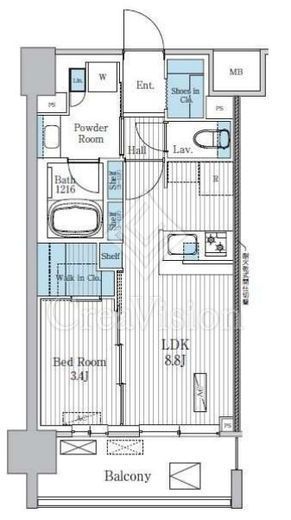 Terra蚕糸の森　1103号室　間取り