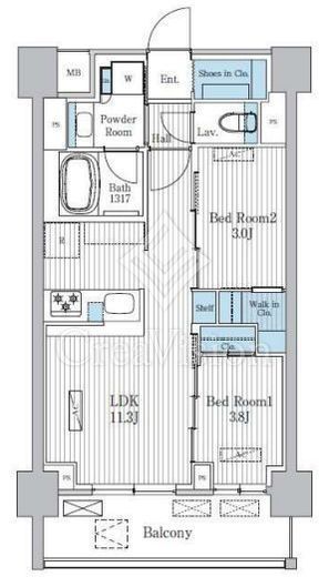 Terra蚕糸の森　508号室　間取り