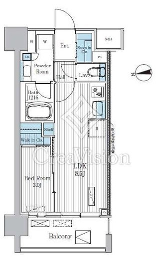 Terra蚕糸の森　902号室　間取り
