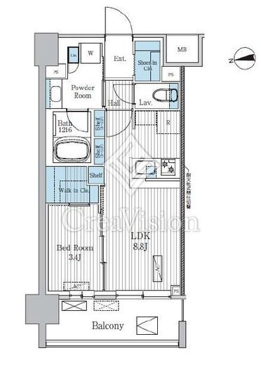 Terra蚕糸の森　904号室　間取り