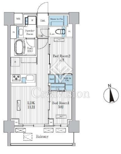 Terra蚕糸の森　908号室　間取り
