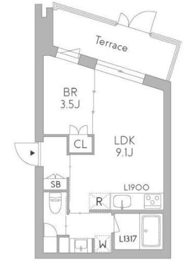 GranDuo荻窪3　104号室　間取り