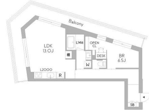 GranDuo荻窪3　203号室　間取り