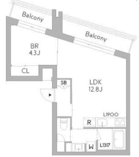 GranDuo荻窪3　204号室　間取り