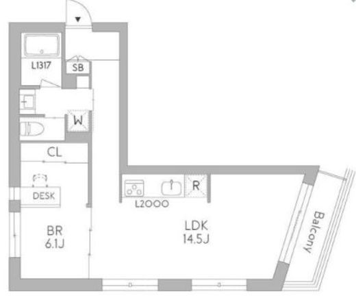 GranDuo荻窪3　205号室　間取り