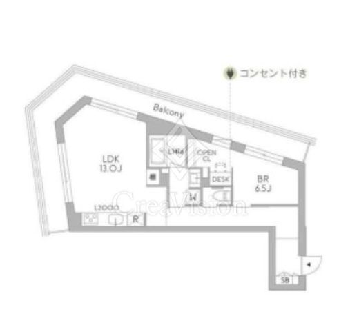 GranDuo荻窪3　303号室　間取り
