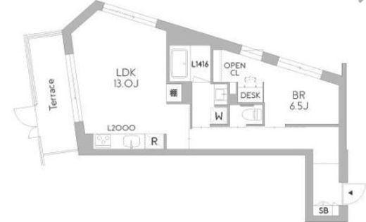 GranDuo荻窪3　303号室　間取り