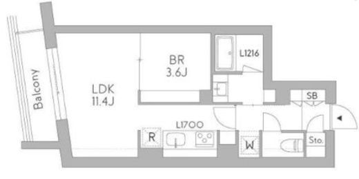 GranDuo荻窪3　401号室　間取り