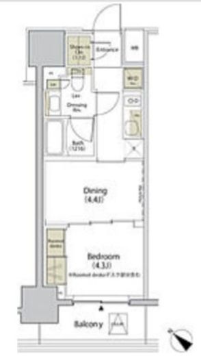 ザ・パークハビオ江古田　902号室　間取り