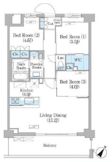 NIIYA平和台　105号室　間取り