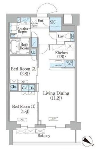NIIYA平和台　113号室　間取り