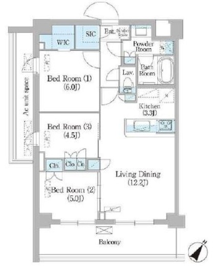 NIIYA平和台　201号室　間取り