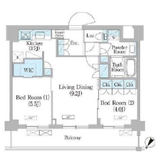 NIIYA平和台　218号室　間取り