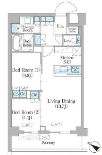 NIIYA平和台　220号室　間取り