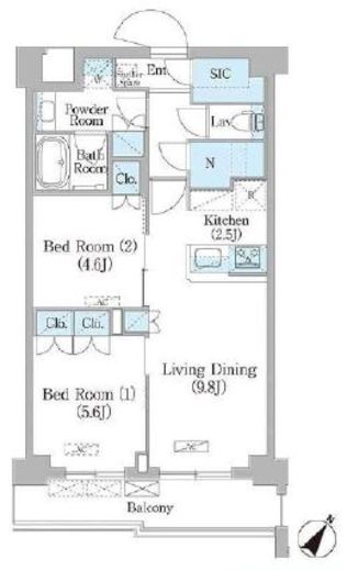 NIIYA平和台　309号室　間取り