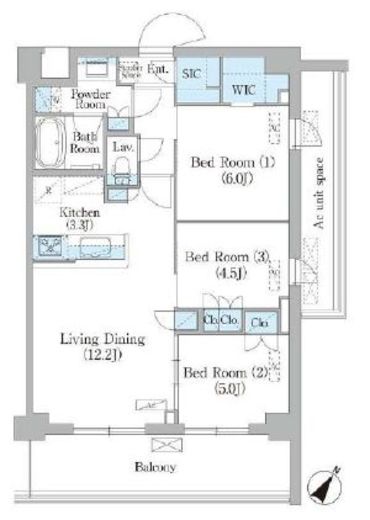 NIIYA平和台　312号室　間取り