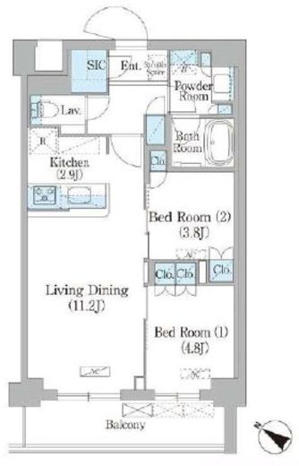 NIIYA平和台　321号室　間取り