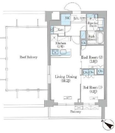 NIIYA平和台　414号室　間取り
