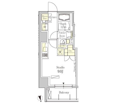 パークアクシス秋葉原EAST　602号室　間取り