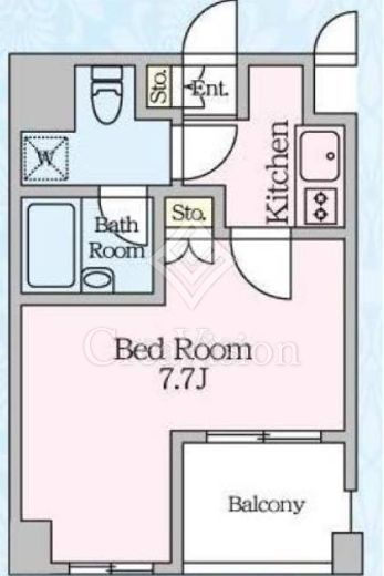 エスティメゾン浅草駒形　504号室　間取り