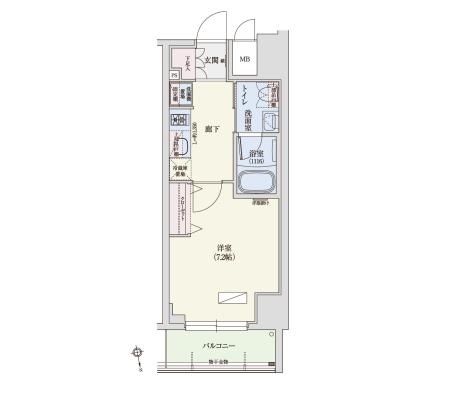 アーバネックス秋葉原EAST　404号室　間取り