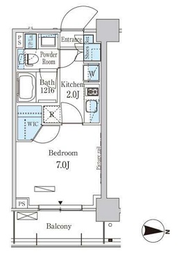 パークアクシス菊川　305号室　間取り