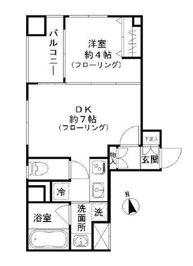 GL蔵前　302号室　間取り