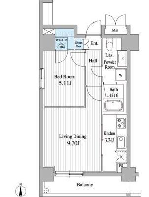 グランジュエ本所　301号室　間取り