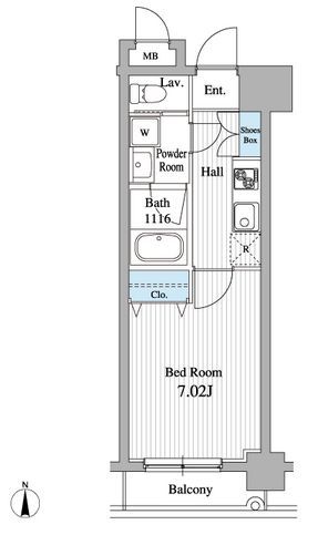 グランジュエ本所　508号室　間取り
