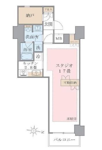 ブリリアイスト東雲キャナルコート　627号室　間取り