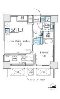 ベルビュー浅草橋　1002号室　間取り