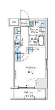 ベルビュー浅草橋　509号室　間取り