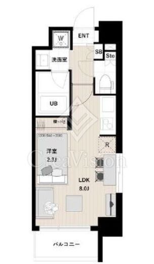 アーバンパーク清澄白河　401号室　間取り