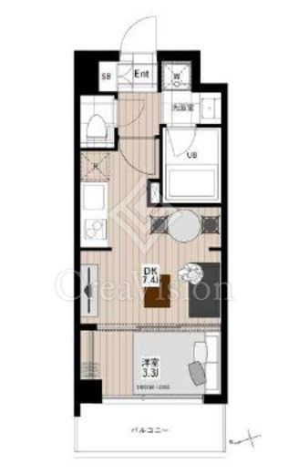 アーバンパーク清澄白河　802号室　間取り