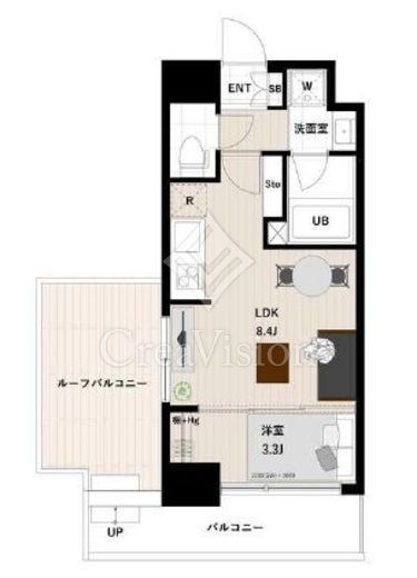 アーバンパーク清澄白河　902号室　間取り