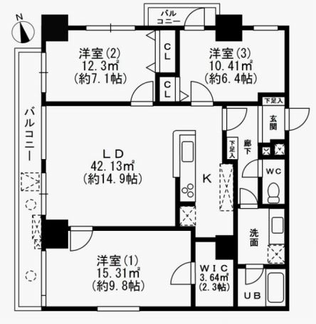 KDXレジデンス秋葉原　901号室　間取り