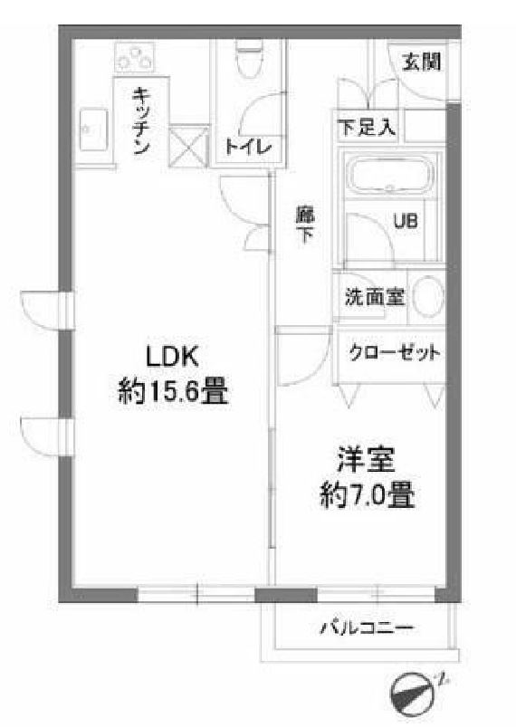 カスタリア西麻布霞町　102号室　間取り
