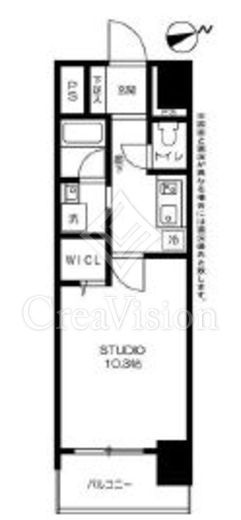 スカイビュー秋葉原　702号室　間取り