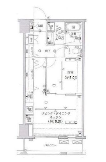 アルテシモクレア　603号室　間取り