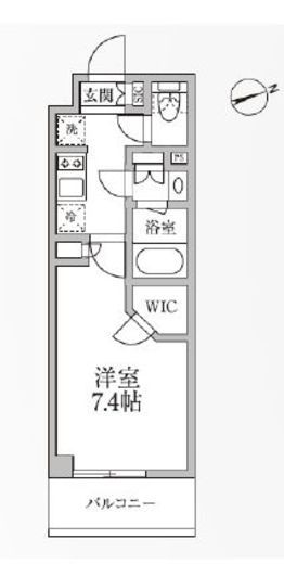レジディア新御徒町2　404号室　間取り