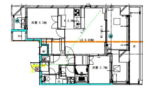 レジディア新御徒町2　907号室　間取り