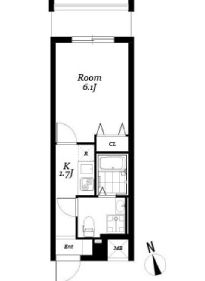 レジディア浅草吾妻橋　304号室　間取り