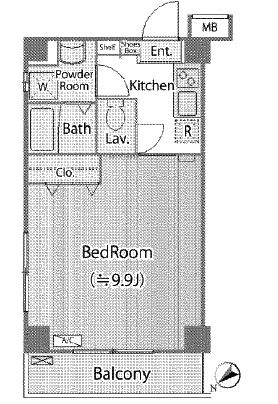 アーバン浅草橋　301号室　間取り